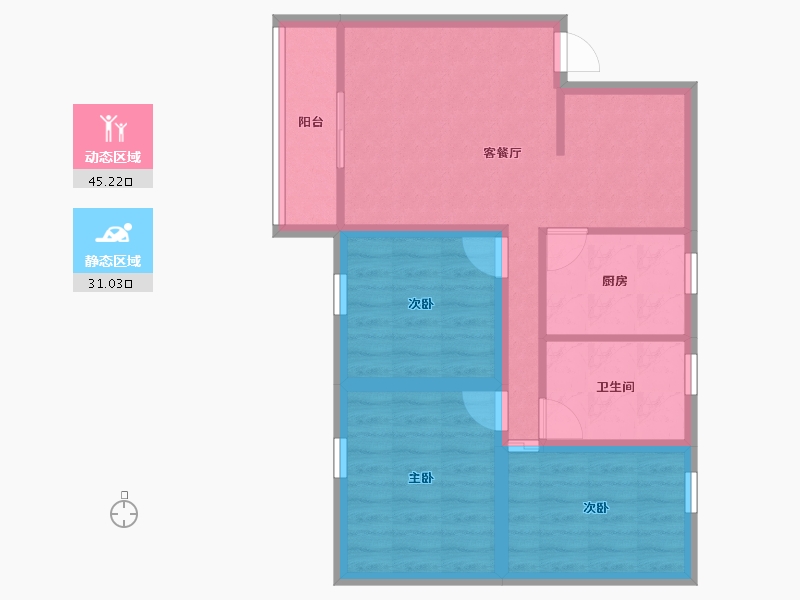 广东省-深圳市-家和花园-67.27-户型库-动静分区