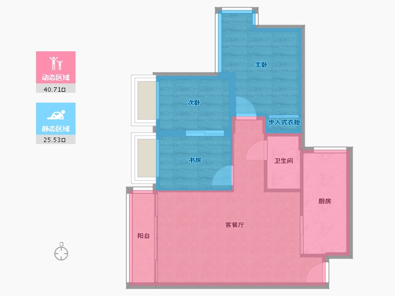 广东省-深圳市-金海燕花园-59.15-户型库-动静分区