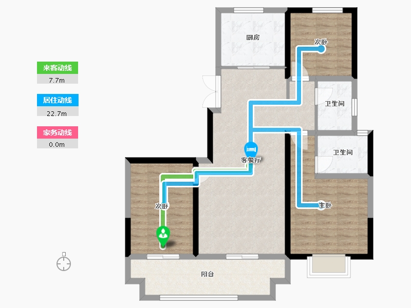 河南省-安阳市-鼎胜银河湾-96.42-户型库-动静线