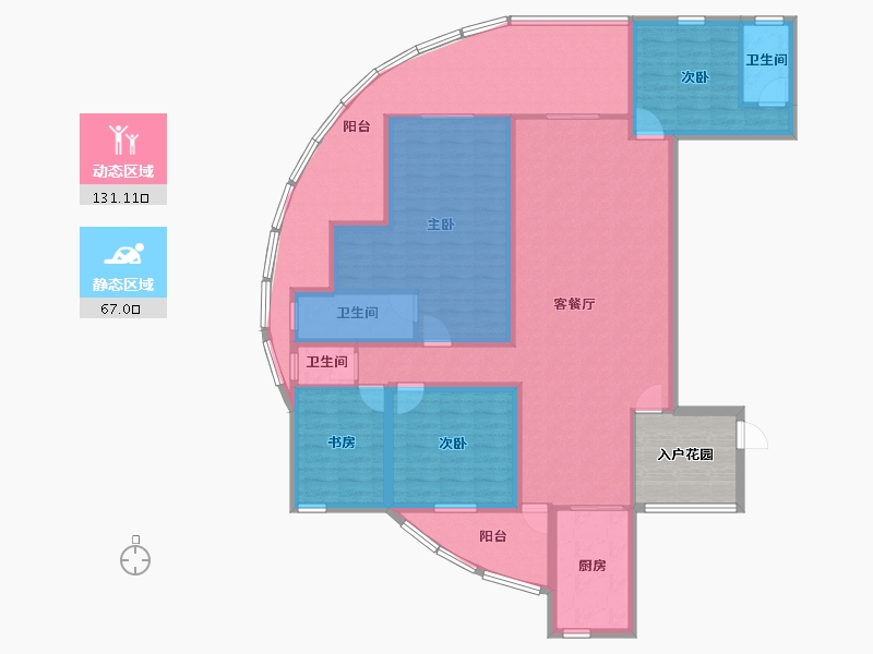 广东省-深圳市-圣莫丽斯-159.76-户型库-动静分区