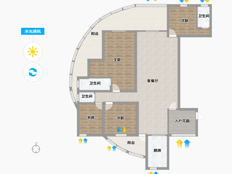 广东省-深圳市-圣莫丽斯-159.76-户型库-采光通风