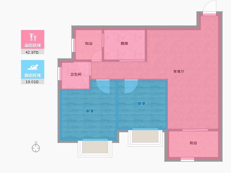 广东省-深圳市-合正汇一城-55.74-户型库-动静分区