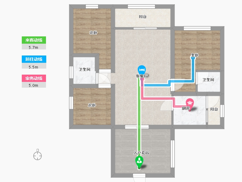 广东省-深圳市-翠枫豪园-69.92-户型库-动静线