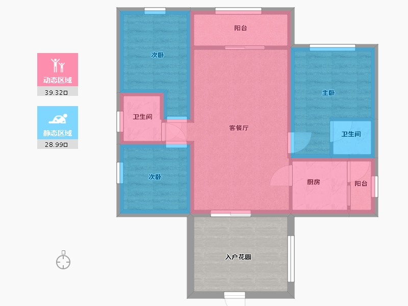 广东省-深圳市-翠枫豪园-69.92-户型库-动静分区