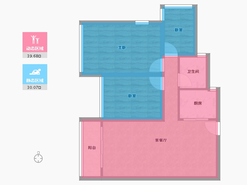 广东省-深圳市-麒麟雅居-61.80-户型库-动静分区