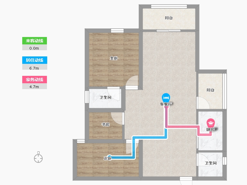 广东省-深圳市-凤凰雅居-73.22-户型库-动静线