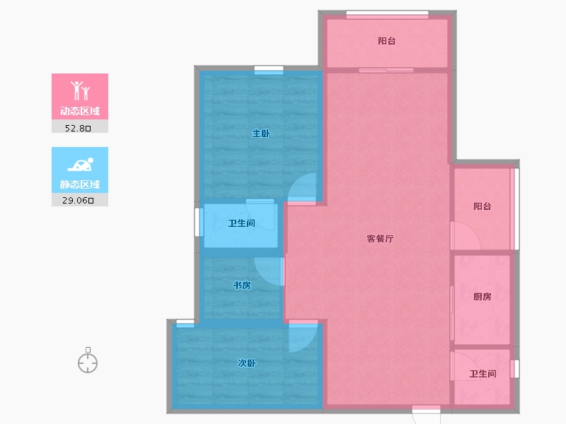 广东省-深圳市-凤凰雅居-73.22-户型库-动静分区