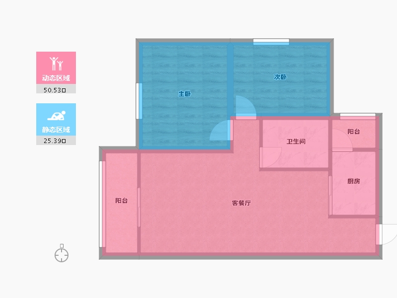 广东省-深圳市-豪业华庭-68.10-户型库-动静分区