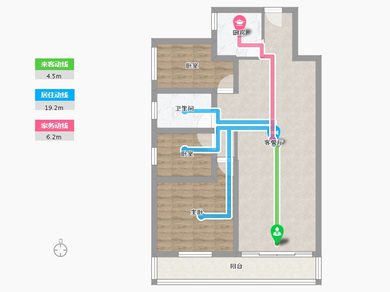 广东省-深圳市-锦绣东方（B区）-74.91-户型库-动静线