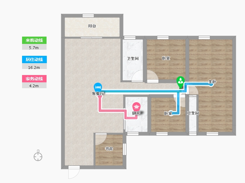 广东省-深圳市-德沁苑-82.63-户型库-动静线