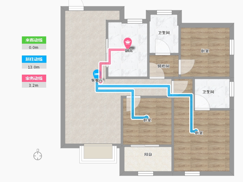 广东省-深圳市-合正汇一城-69.10-户型库-动静线