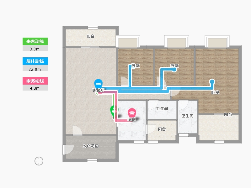 广东省-深圳市-兴华路2号(星航华府)-112.14-户型库-动静线