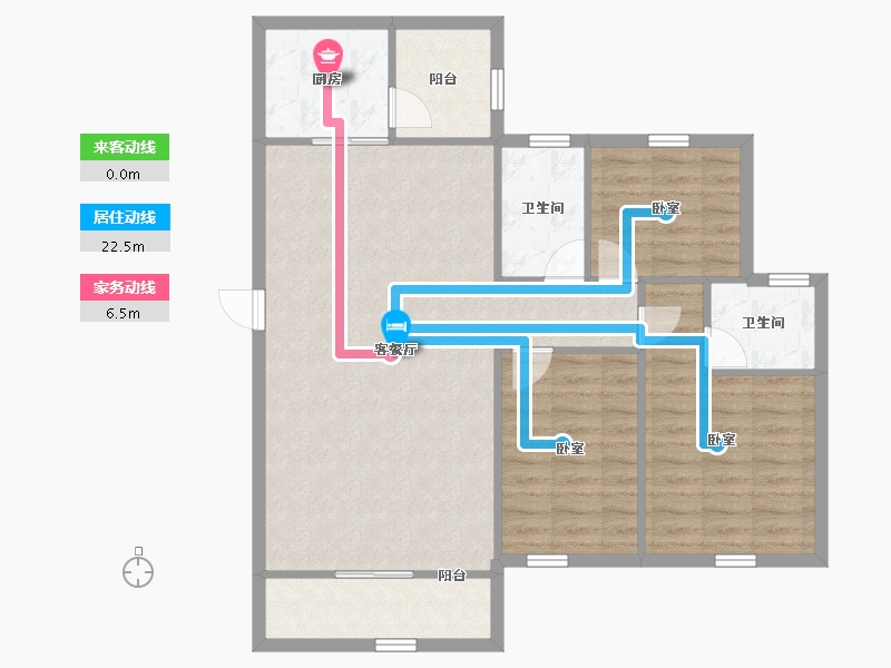 广东省-深圳市-雅庭名苑-94.98-户型库-动静线