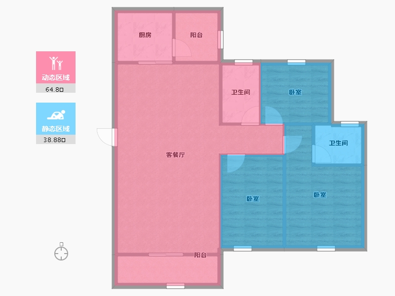 广东省-深圳市-雅庭名苑-94.98-户型库-动静分区