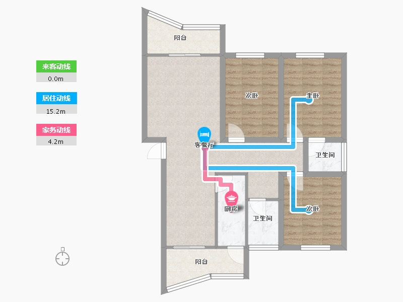 广东省-深圳市-泓瀚苑-83.59-户型库-动静线