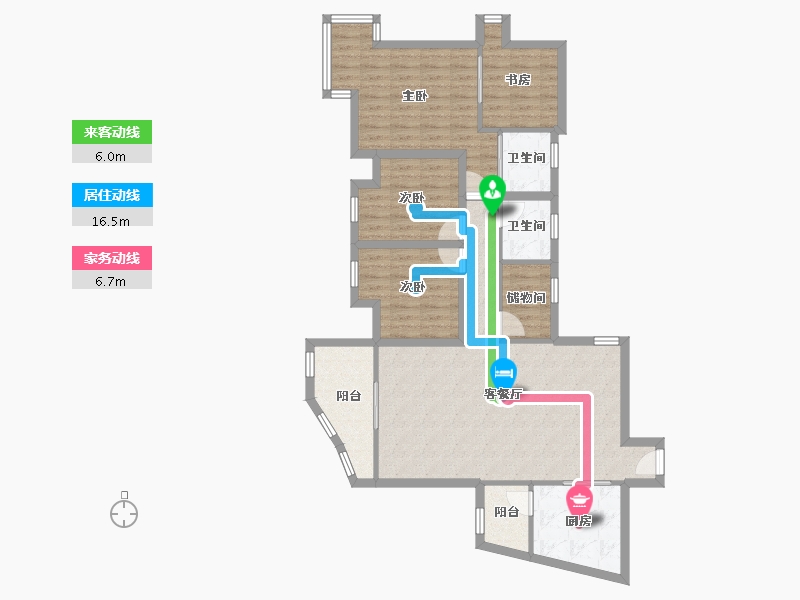 广东省-深圳市-金泓凯旋城-105.37-户型库-动静线