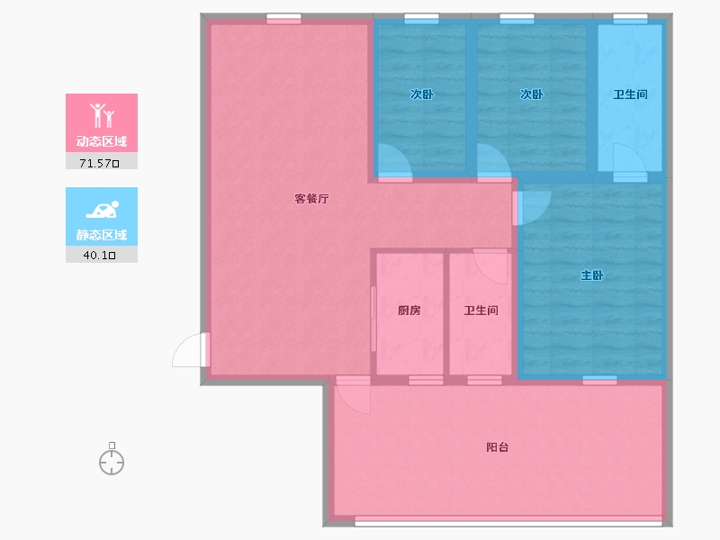 广东省-深圳市-富通蟠龙居-99.94-户型库-动静分区