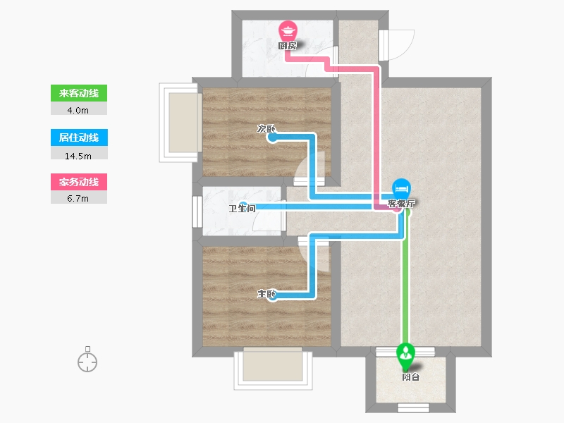 广东省-深圳市-富通蟠龙居-51.65-户型库-动静线