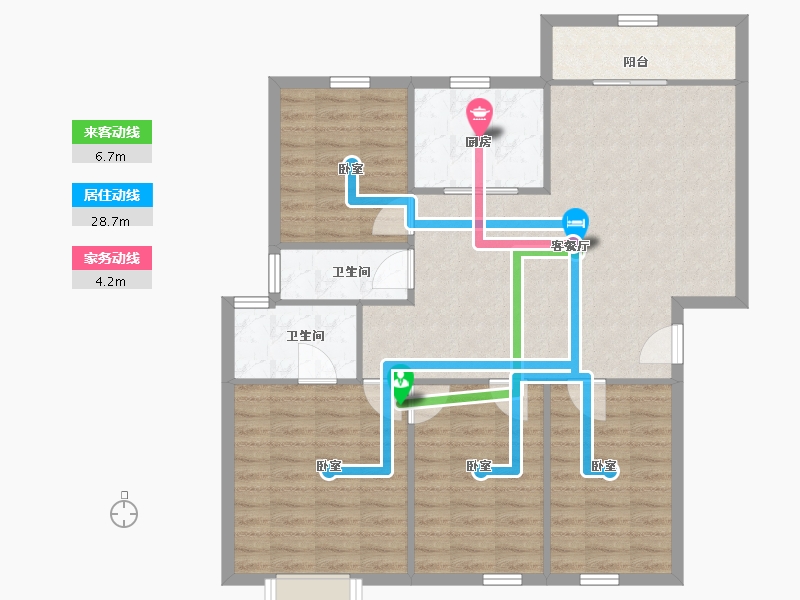 广东省-深圳市-东方半岛花园-100.00-户型库-动静线