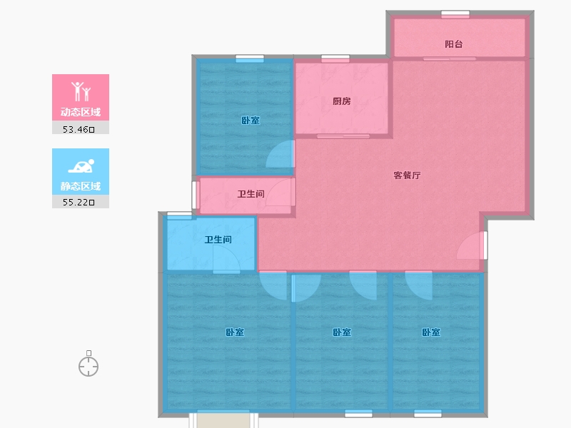 广东省-深圳市-东方半岛花园-100.00-户型库-动静分区