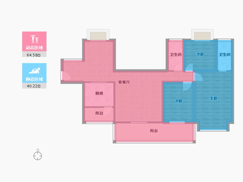 广东省-深圳市-聚龙苑-92.52-户型库-动静分区