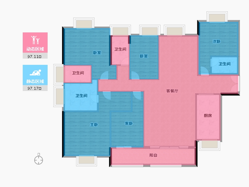 广东省-深圳市-山海上园-178.18-户型库-动静分区