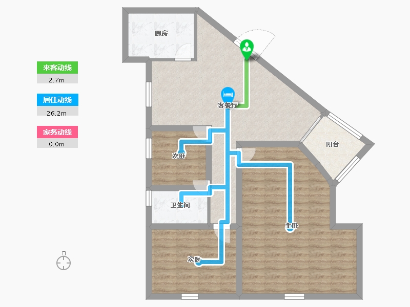 黑龙江省-鹤岗市-华府假日-84.35-户型库-动静线