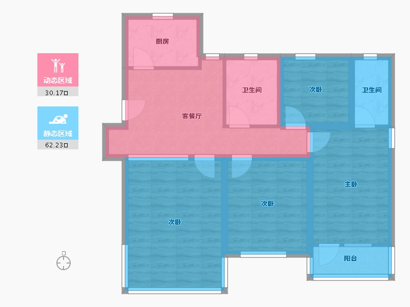 广东省-深圳市-翠湖山庄-81.46-户型库-动静分区