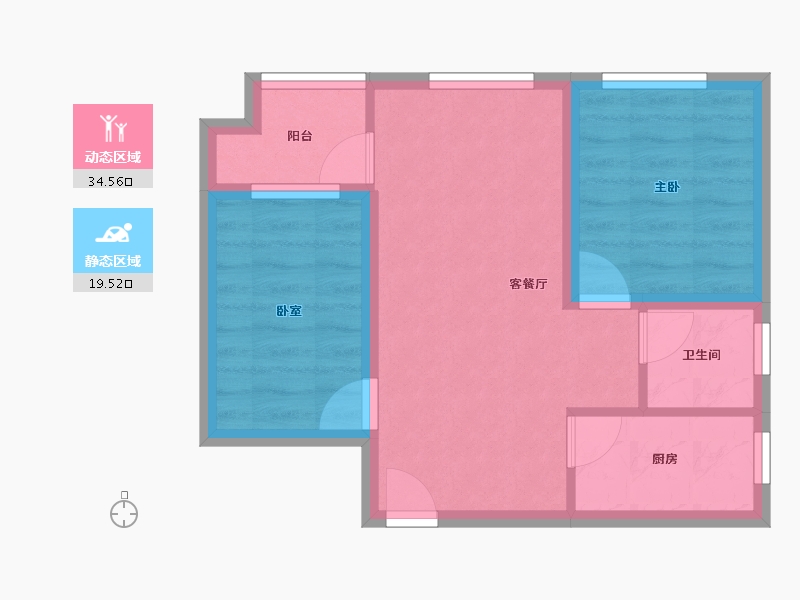 广东省-深圳市-万科公园里-47.55-户型库-动静分区