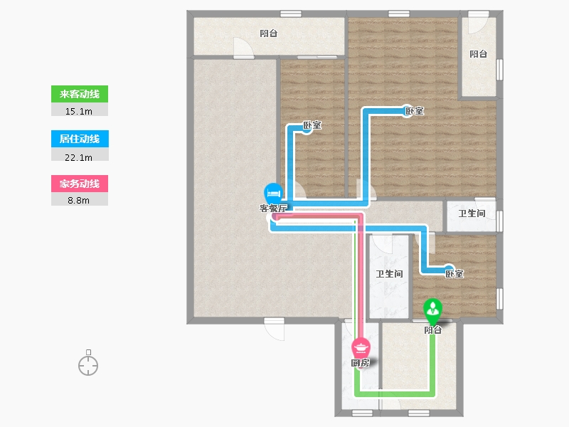 广东省-深圳市-御府名筑-140.89-户型库-动静线