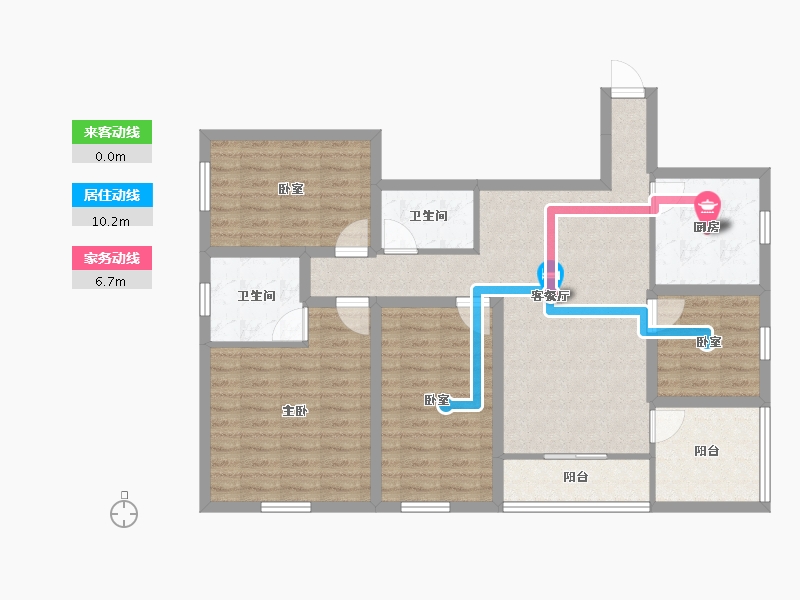 广东省-深圳市-卓越皇后道-98.41-户型库-动静线