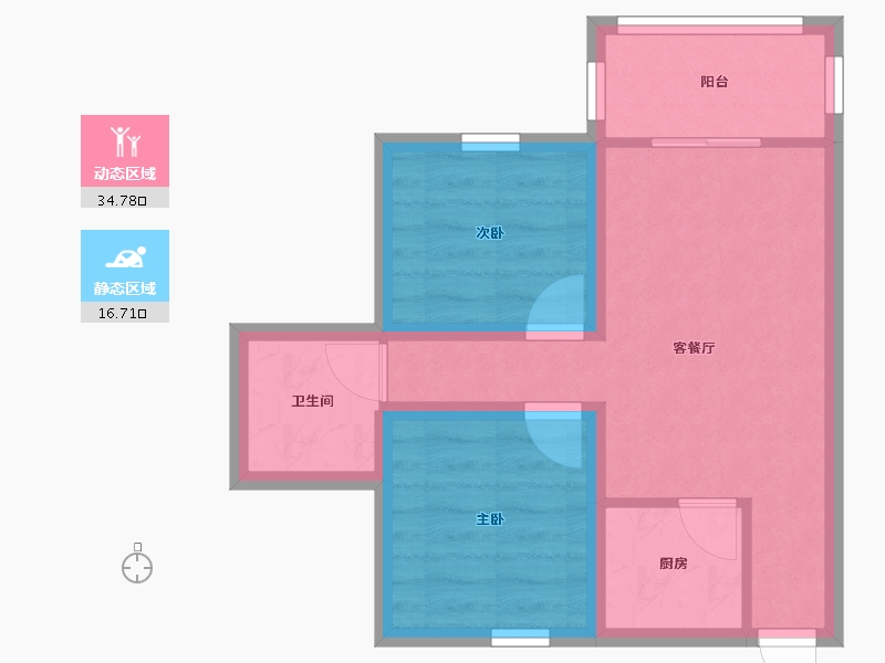 广东省-深圳市-和谐家园-44.73-户型库-动静分区