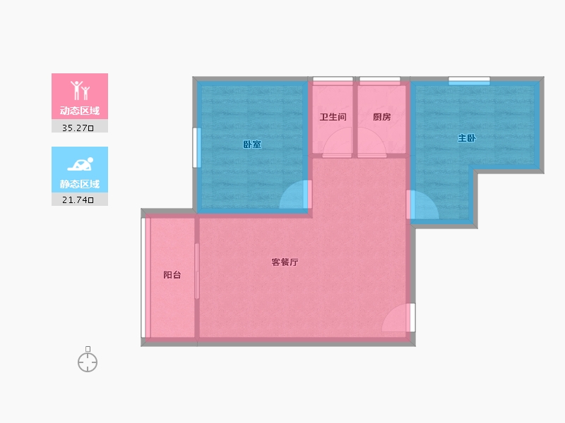 广东省-深圳市-西头东苑-50.44-户型库-动静分区