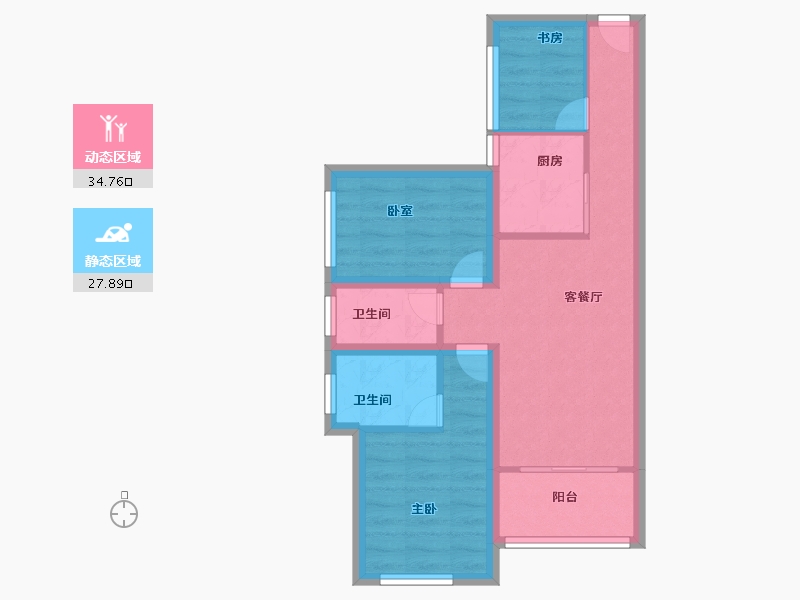 广东省-深圳市-清湖名苑-54.50-户型库-动静分区