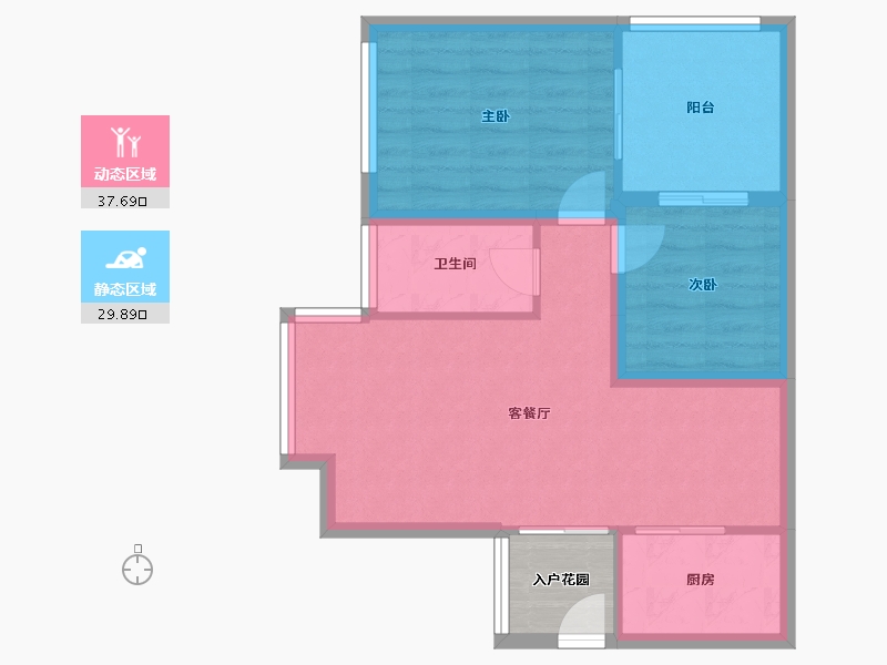 广东省-深圳市-凤凰花苑-63.84-户型库-动静分区