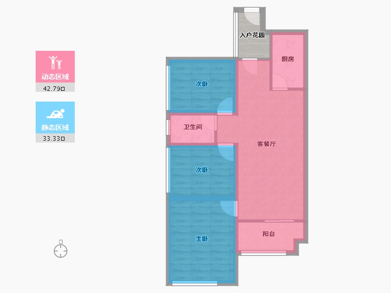 广东省-深圳市-南航明珠花园-70.92-户型库-动静分区