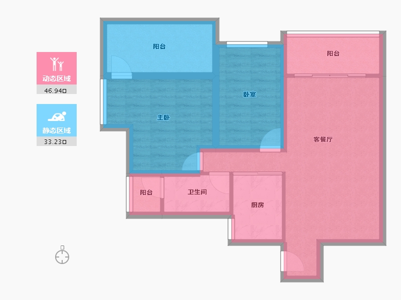 广东省-深圳市-风临洲-70.85-户型库-动静分区