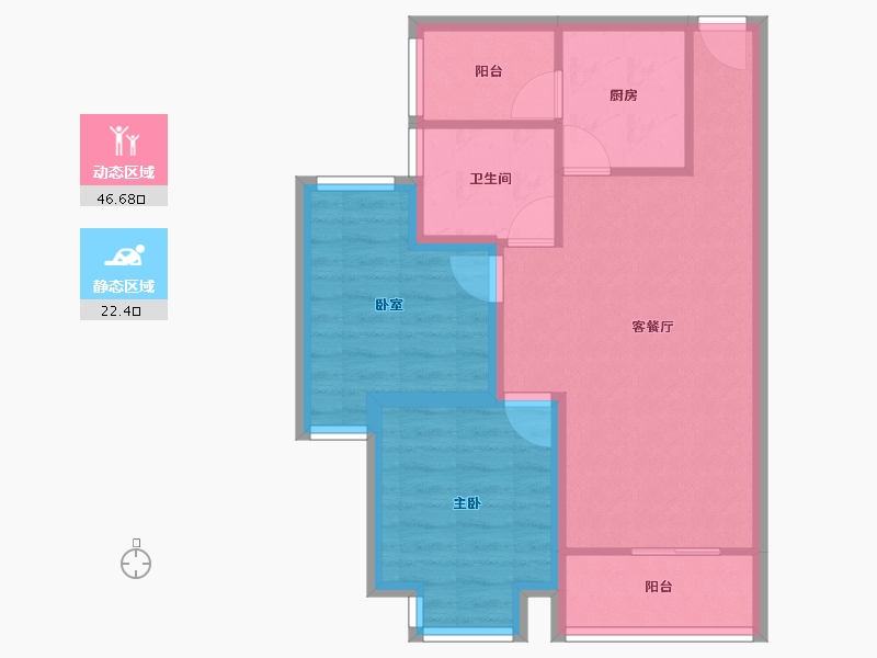 广东省-深圳市-清湖湾花园-61.24-户型库-动静分区