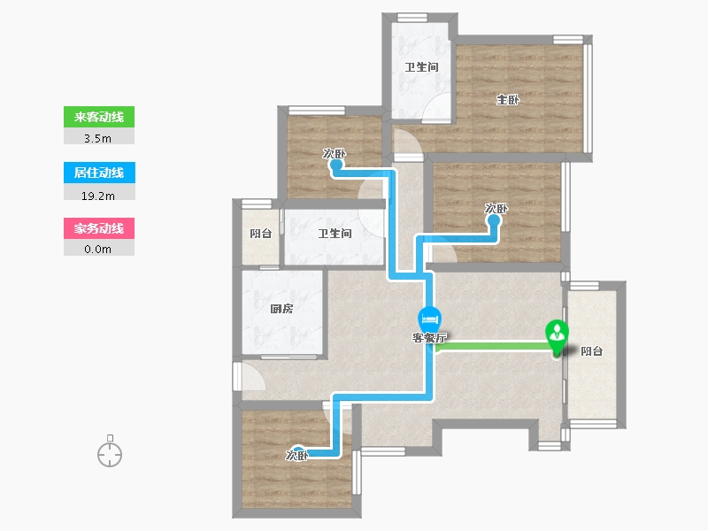 广东省-深圳市-嘉亿爵悦公馆-87.10-户型库-动静线