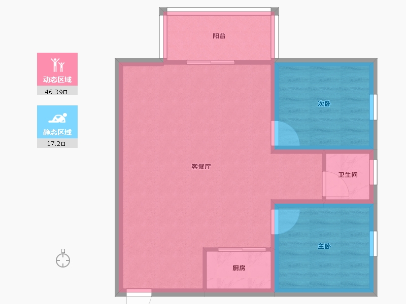 广东省-深圳市-和谐家园-56.98-户型库-动静分区