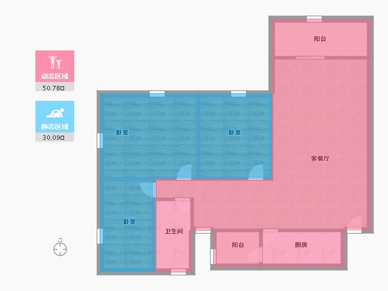 广东省-深圳市-颐合花园-72.99-户型库-动静分区