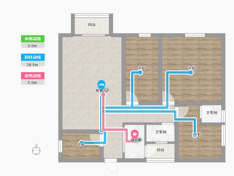 广东省-深圳市-文峰华庭-76.56-户型库-动静线