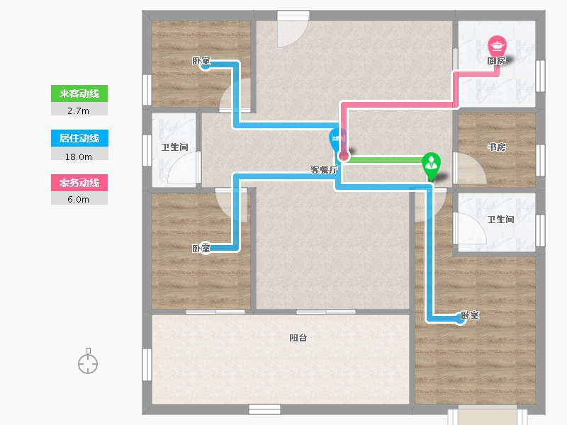 广东省-深圳市-锦绣东方（B区）-85.77-户型库-动静线