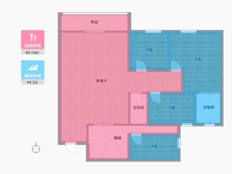 广东省-深圳市-金景豪苑-98.19-户型库-动静分区