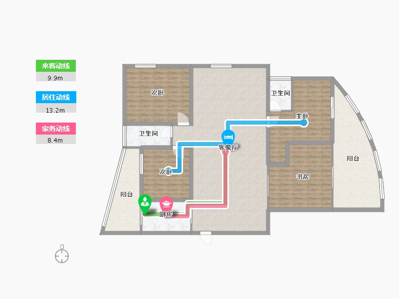 广东省-深圳市-圣莫丽斯-161.56-户型库-动静线