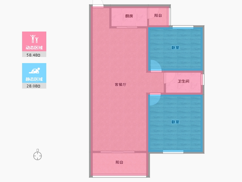 广东省-深圳市-富通苑-77.94-户型库-动静分区