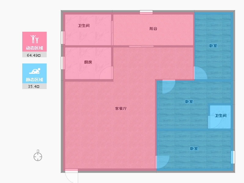 广东省-深圳市-中海怡瑞山居-91.90-户型库-动静分区