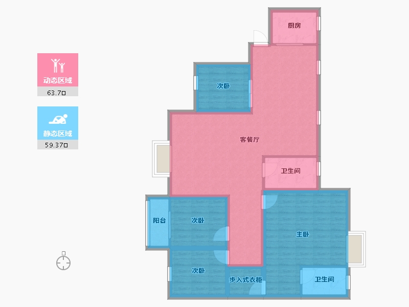 广东省-深圳市-合正汇一城-110.42-户型库-动静分区