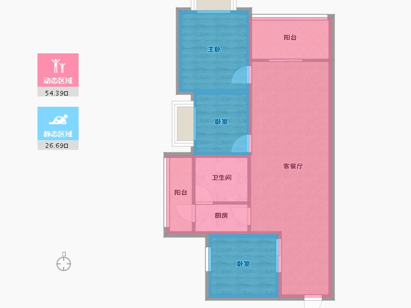 广东省-深圳市-圣源华庭-72.25-户型库-动静分区