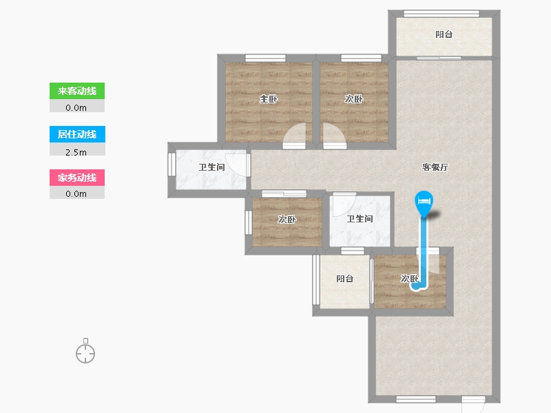 广东省-深圳市-阅山公馆-79.38-户型库-动静线